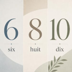 understanding the pronunciation of numbers six, eight and ten